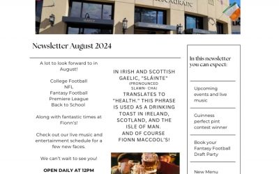 August Newsletter